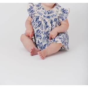 NEW KIPP baby's lace insert set in blue multi